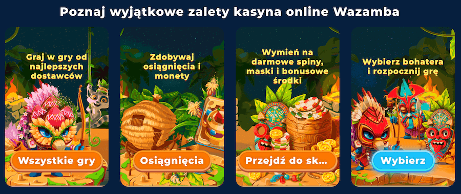 Zalety kasyna Wazamba