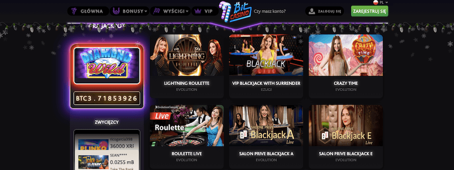 Gry Live w 7Bit Casino 