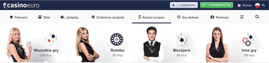 Casino Euro - kasyno na żywo