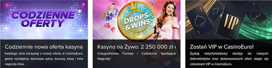 Promocje kasynowe w Casino Euro