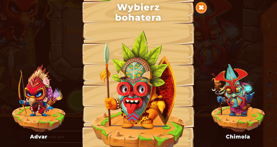 Wybór awatara w kasynie Wazamba
