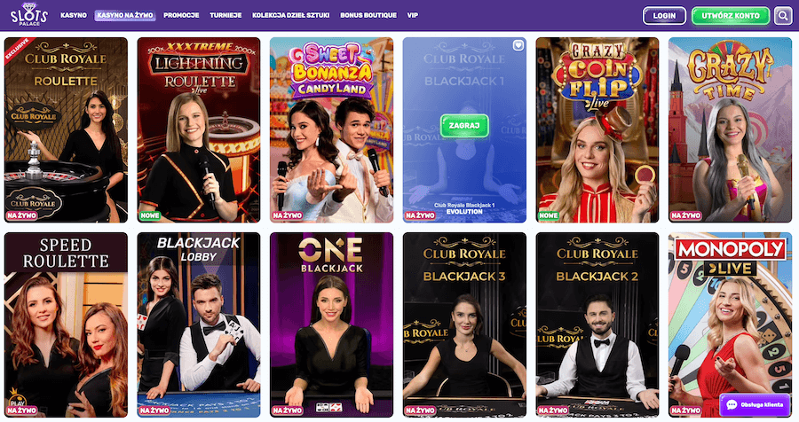 Slots Palace Kasyno na żywo