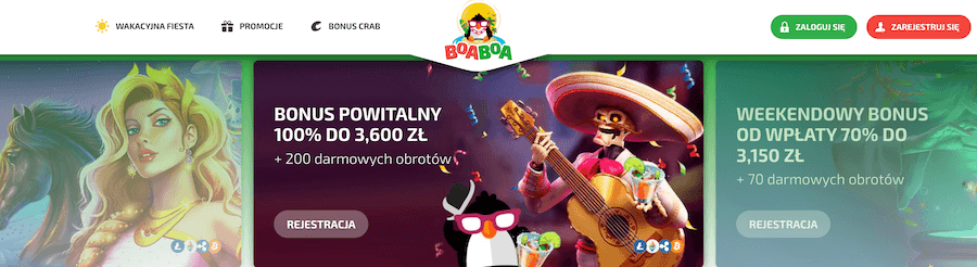 Bonus powitalny w BoaBoa