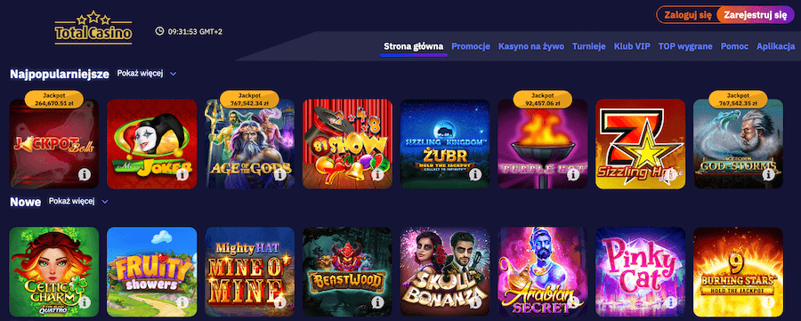 Gry w Total Casino