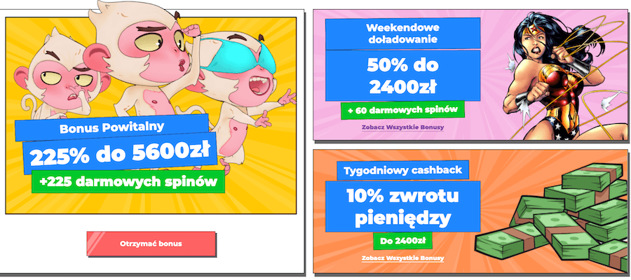 Bonusy w Winstoria