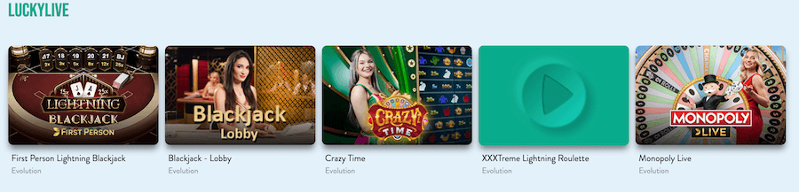Gry na żywo w kasynie LuckyWilds