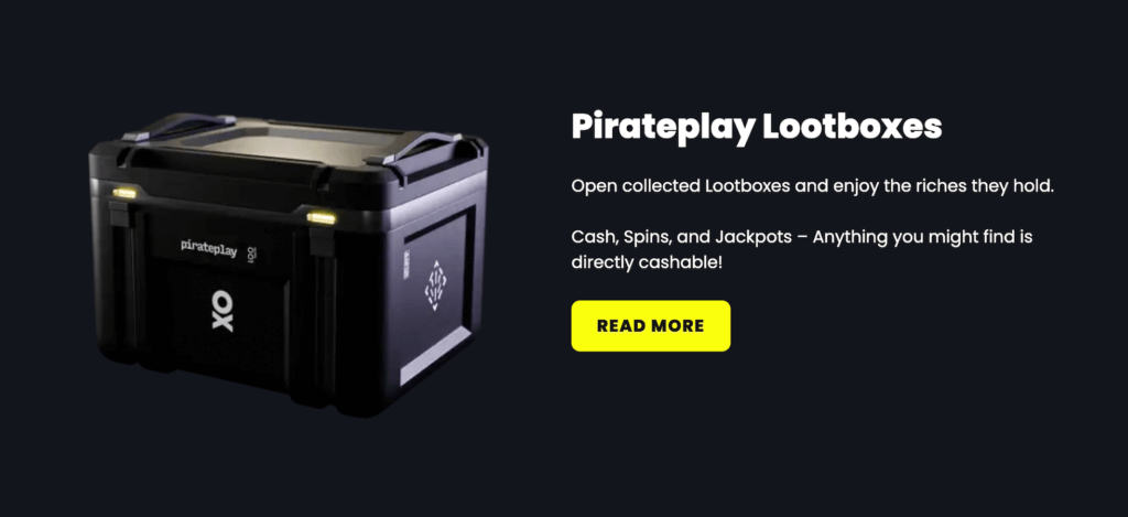 Skrzynia z łupami w kasynie Pirateplay