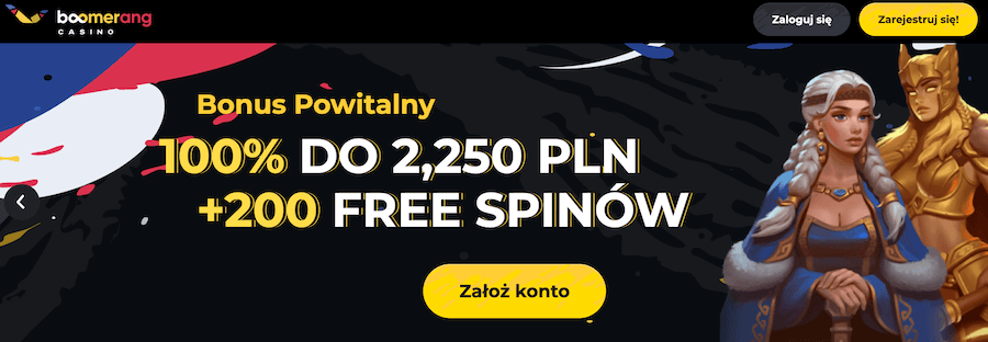Bonus powitalny Boomerang