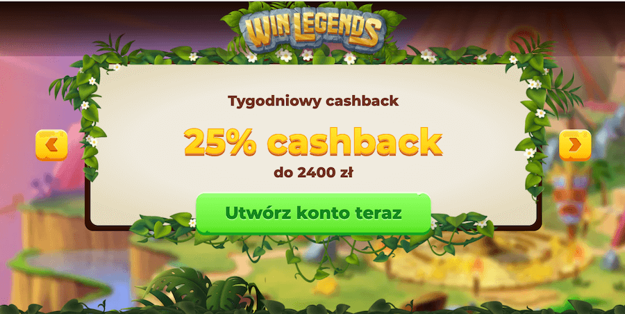 Bonus Cashback w WinLegends