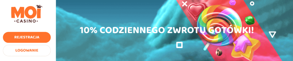 Bonus cashback w MoiCasino
