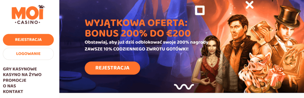 Bonus w MoiCasino