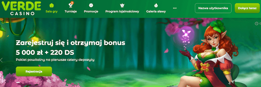 Bonus powitalny Verde Casino