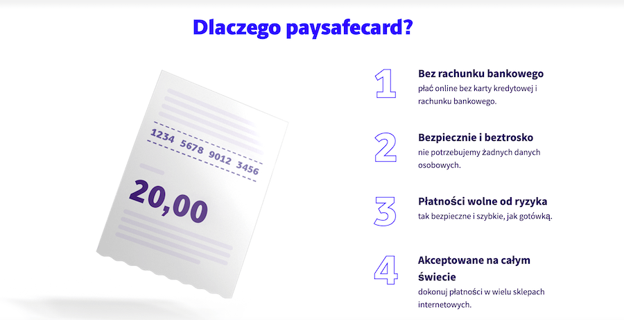 Korzysci Paysafecard