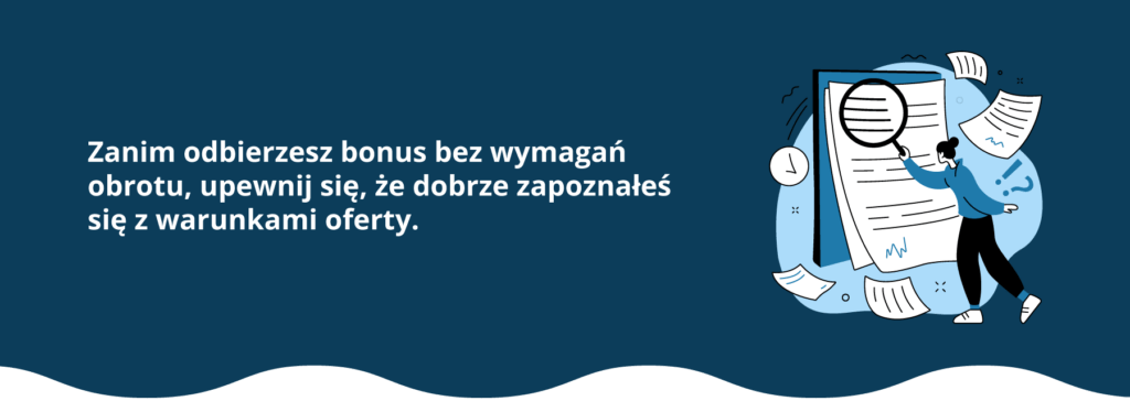 Zasady bonusu bez warunku obrotu