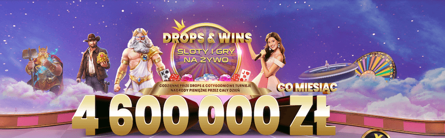 Grafika ukazująca turniej Drops&Win 