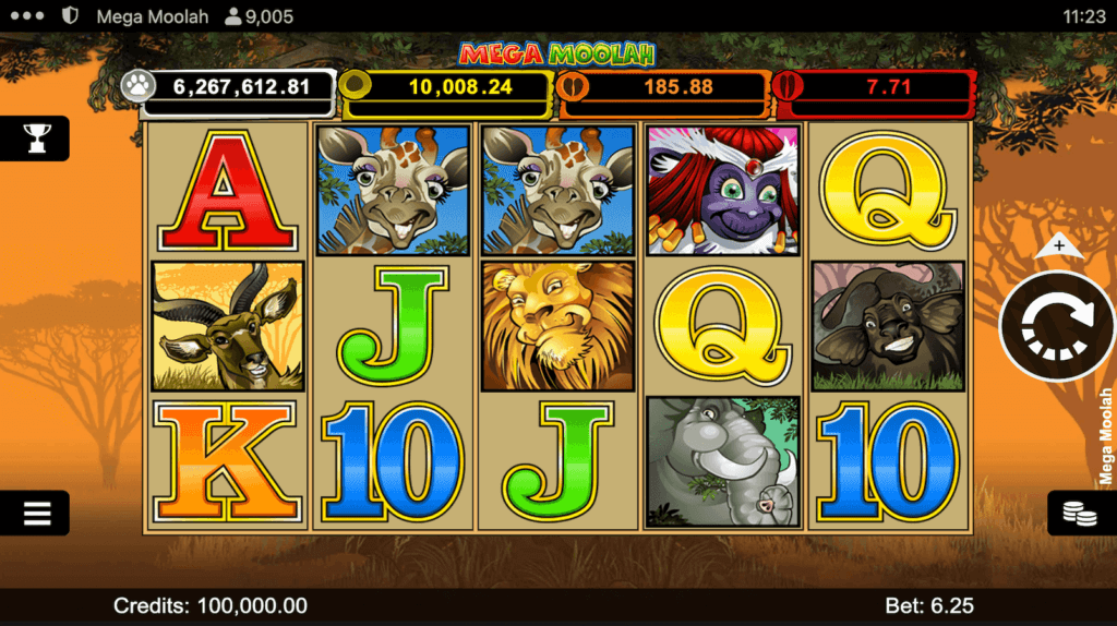 Slot Mega Moolah od Microgaming