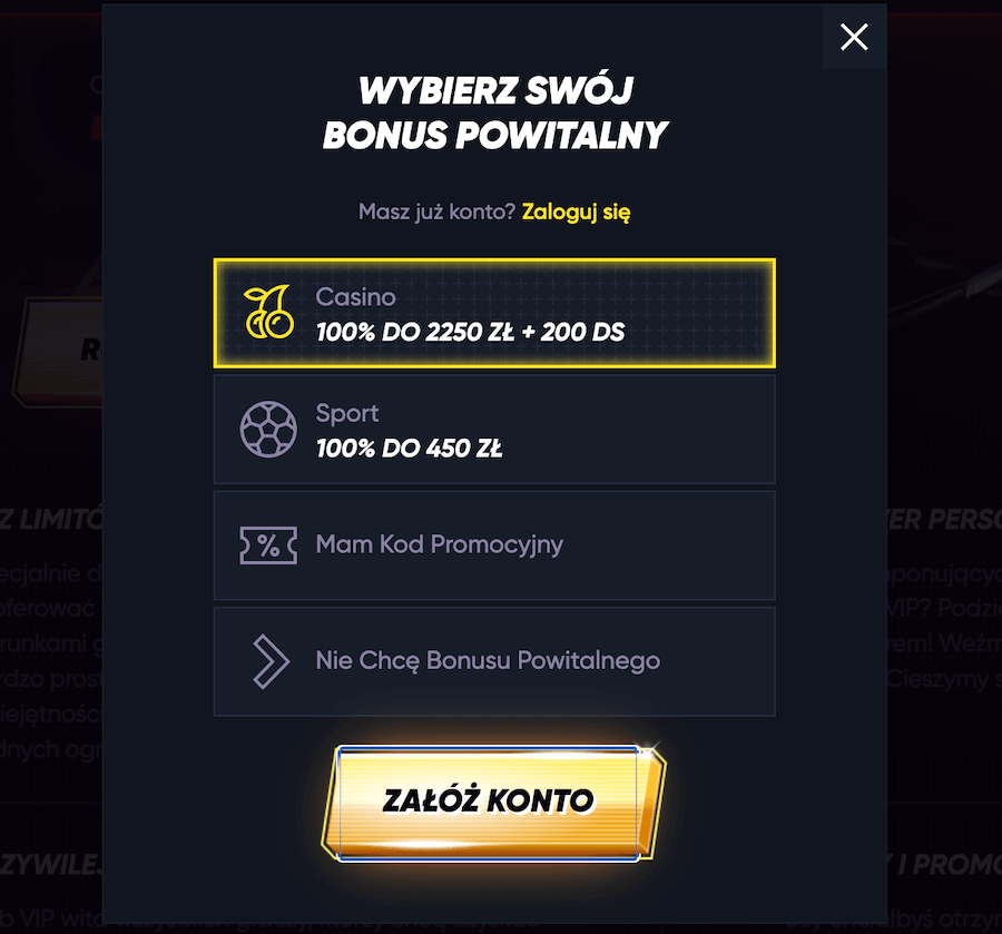 Okno rejestracji w QuickWin.