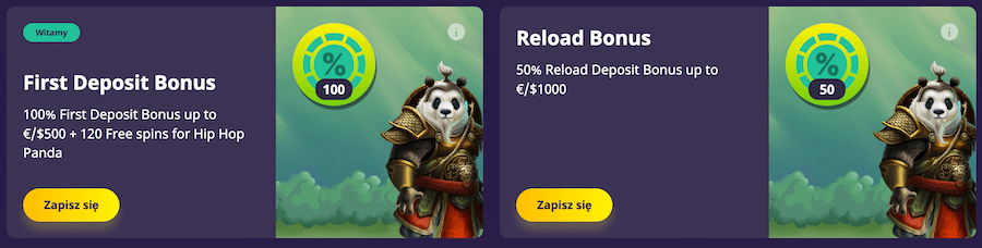 Dwa bonusy dostępne dla graczy z Polski w FatPanda.