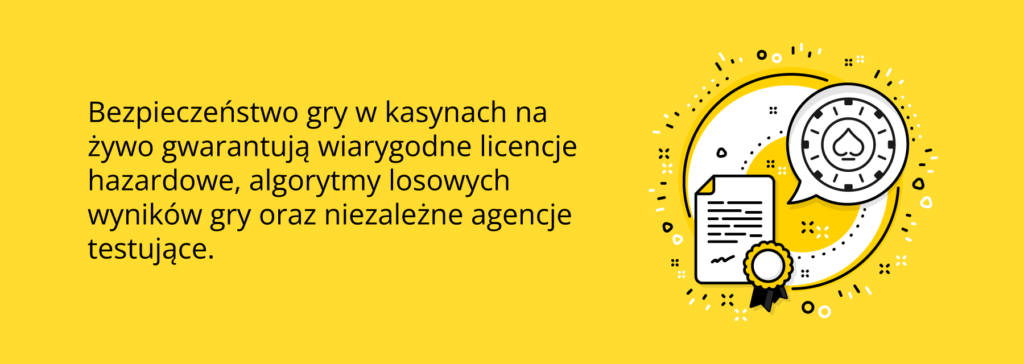 Bezpieczeństwo gry w kasynach na żywo