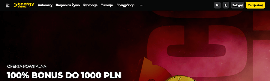 Energy Casino bonus powitalny
