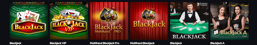 Kilka wariantów blackjacka dostępnych w KatsuBet.
