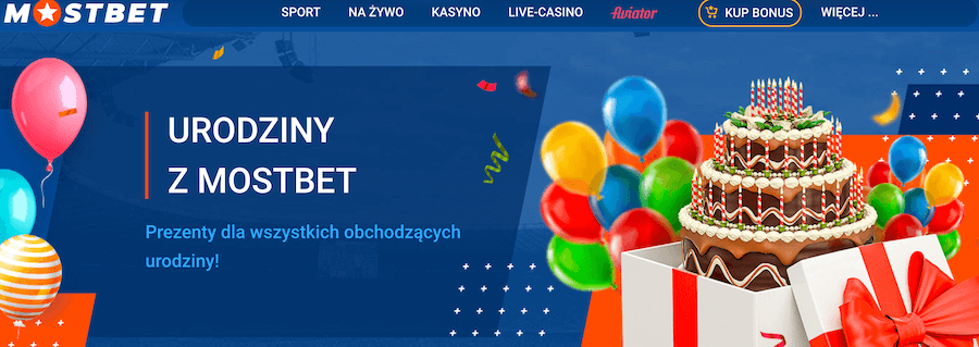 "Urodziny z Mostbet".