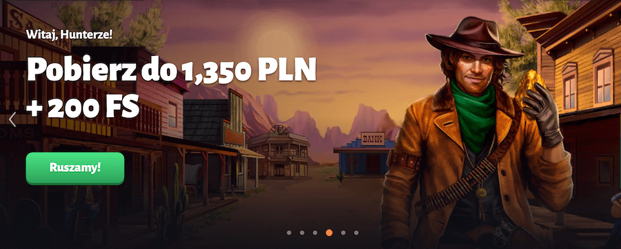 Bonus powitalny w Slot Hunter