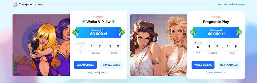 Dwa turnieje dostępne w IceCasino.