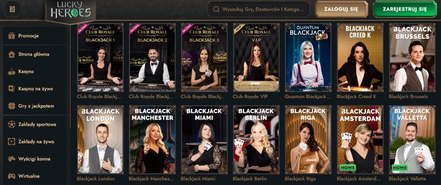 Lucky Heroes - blackjack