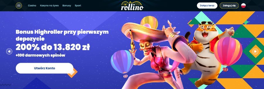 Bonus Highroller w kasynie Rollino