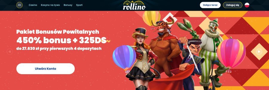 Bonus powitalny w kasynie Rollino