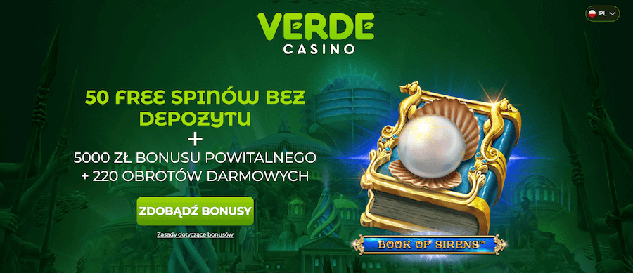 Darmowe spiny bez depozytu w Verde Casino