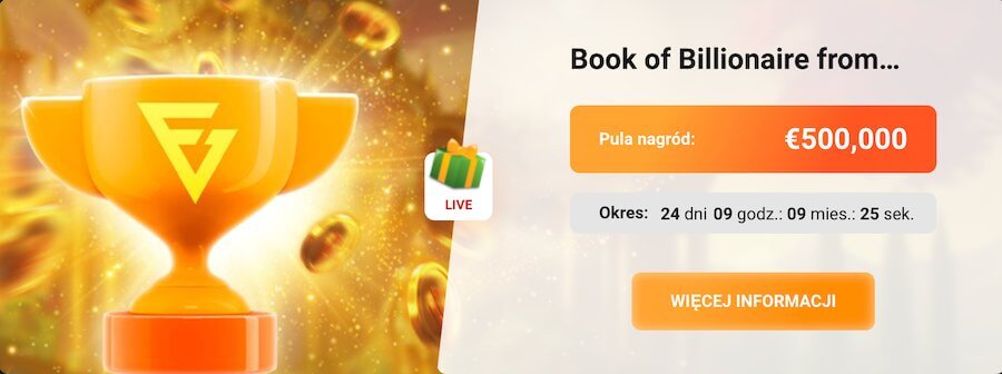 Book of Billionaire turniej w GGBet.