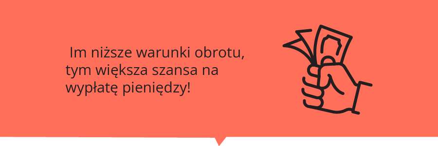 Bonusy z niskim depozytem - warunki obrotu