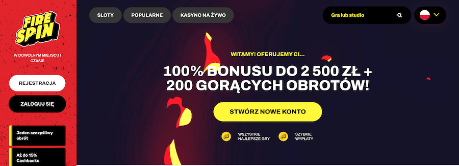 Strona główna kasyna Fire spin