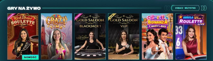 Gry na żywo w Power Up Casino.
