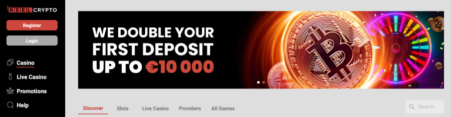 ReelCrypto - bonus powitalny