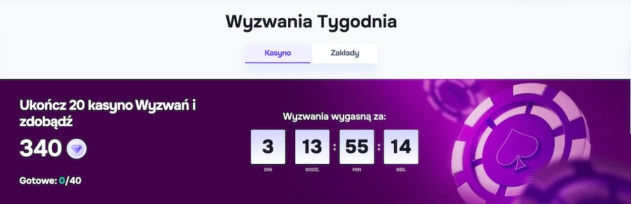 Wyzwanie tygodnia w SGcasino.