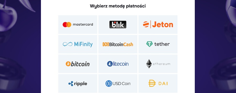 Metody płatności dostępne w SGcasino.