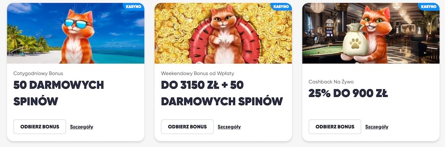 Bonusy w kasynie Cazimbo.
