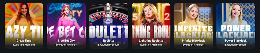 Gry oparte na teleturniejach i gry na żywo w Seven Casino.