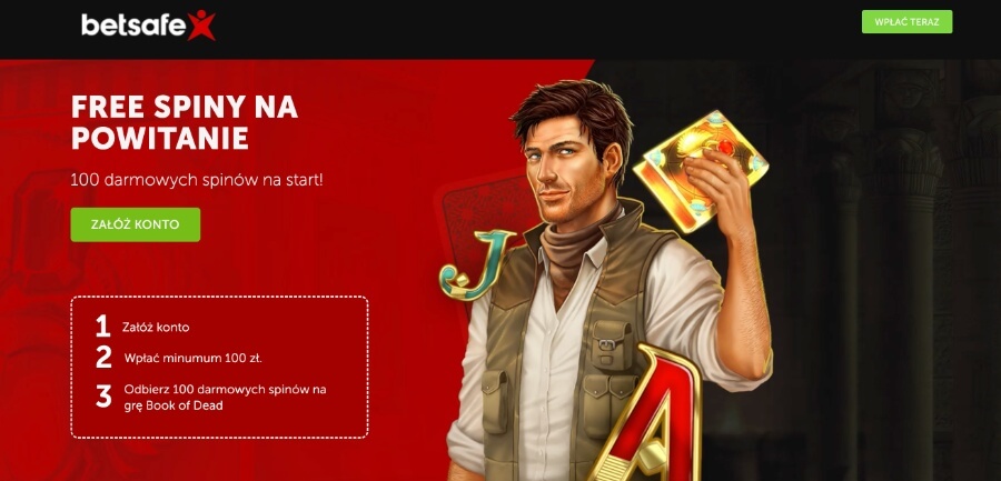 Betsafe - darmowe spiny na start