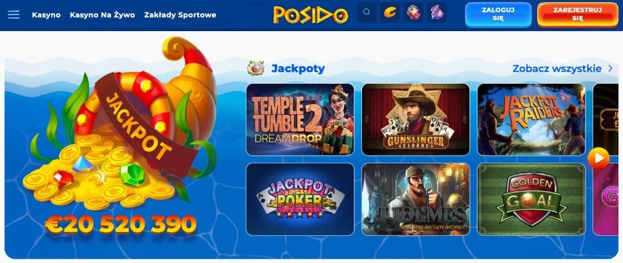 Posido - gry z jackpotem