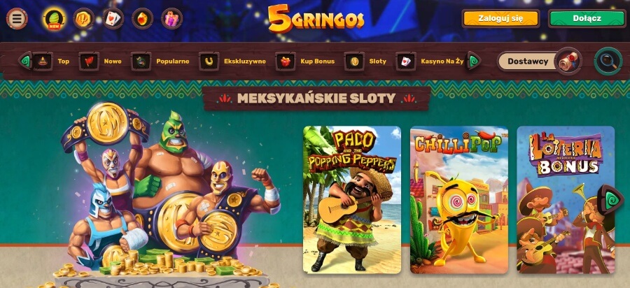 5Gringos - meksykańskie sloty