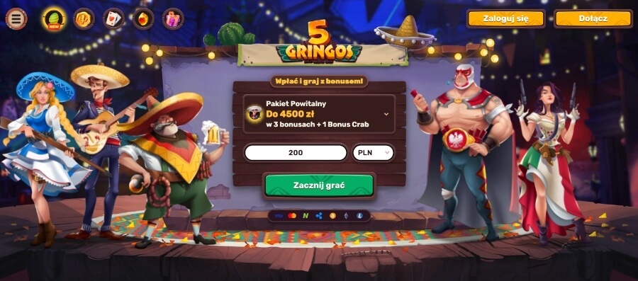 5Gringos - strona startowa