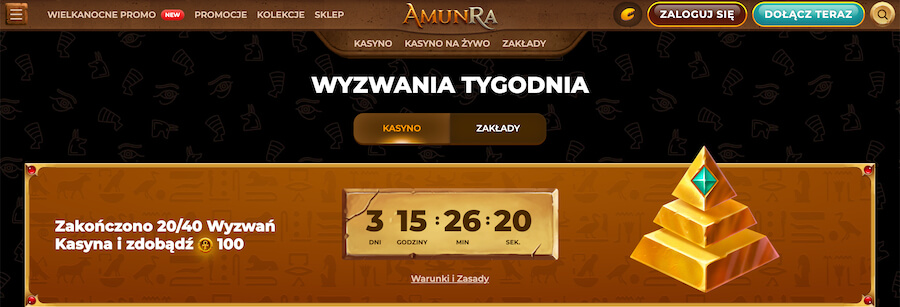Wyzwanie tygodnia w AmunaRa.