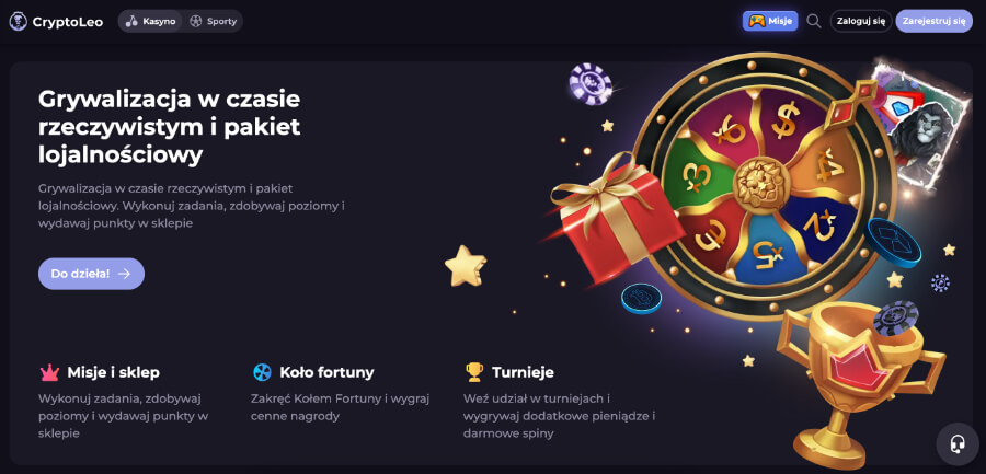 CryptoLeo - grywalizacja