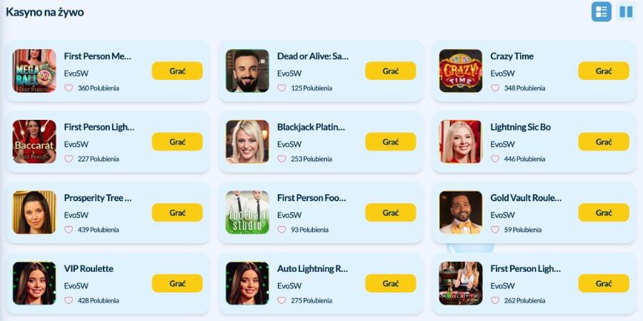 Welle Casino - kasyno na żywo