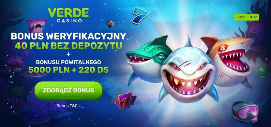 Verde Casino - bonus weryfikacyjny
