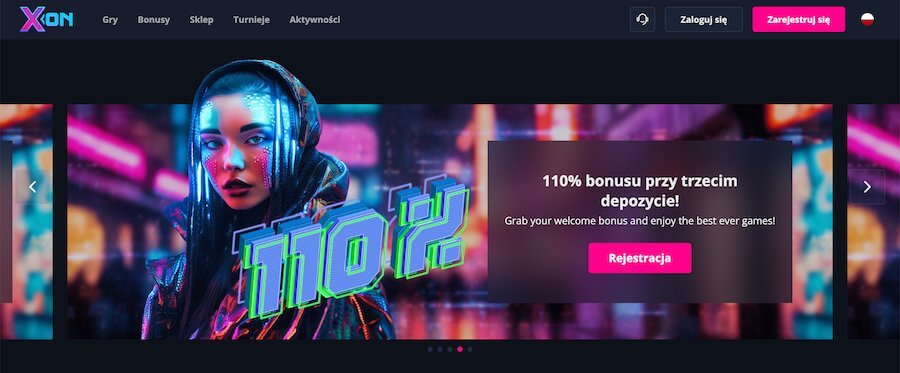 Bonus od trzeciego depozytu w Xon Bet.